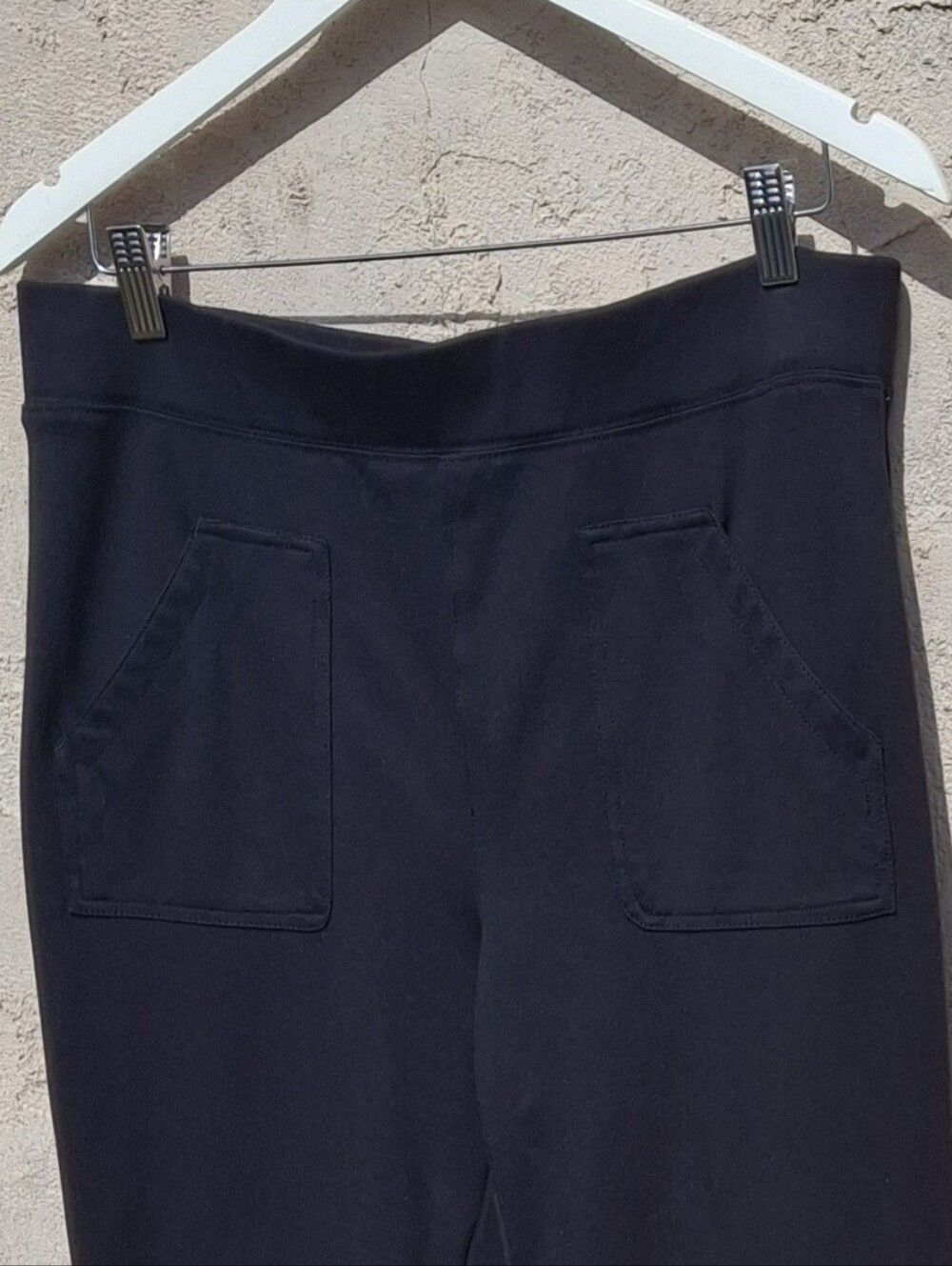 Maeve Anthropologie Eve Flare Pull-On Front Pockets Pants OB1430211 Black Large - Picture 6 of 16
